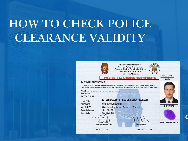 Check Police Clearance Validity